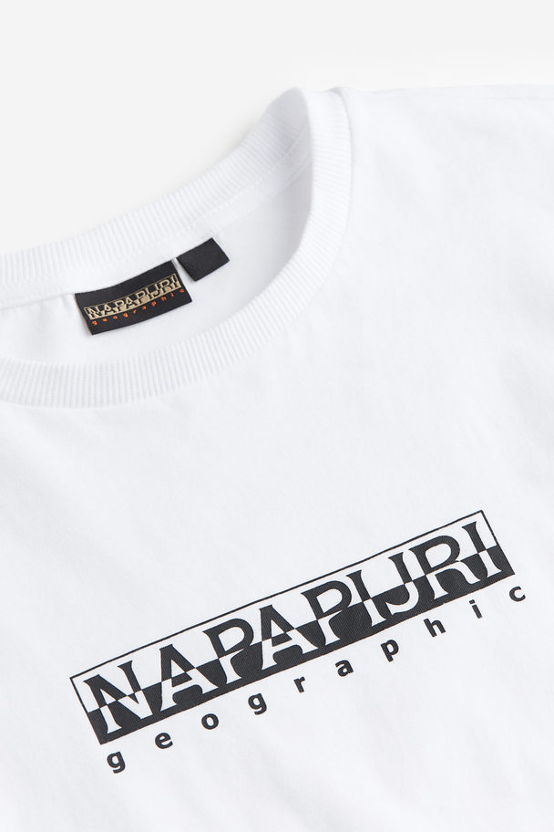 Napapijri Kurzarm-t-shirt Box White