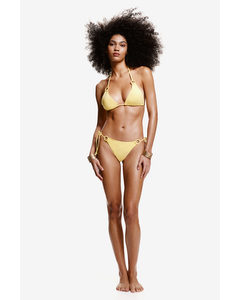 Padded Triangle Bikini Top Light Yellow