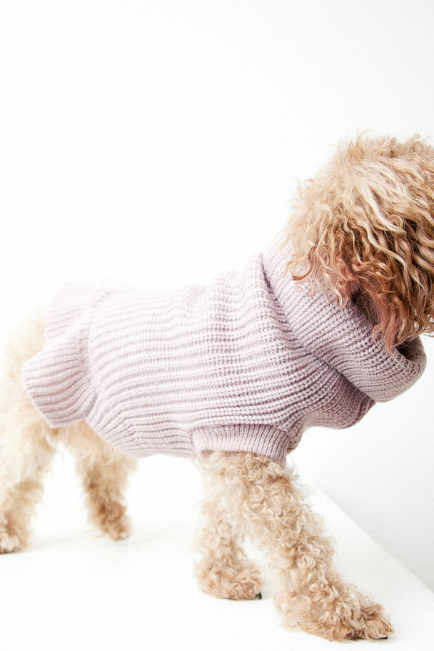 H&M Hundepullover mit Volantbesatz Mattrosa