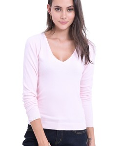 V-neck Sweater With Long Sleeves