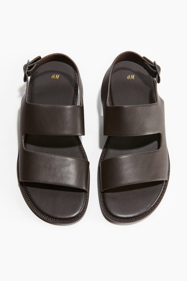 H&M Sandals Dark Brown