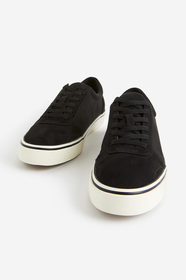 H&M Sneaker aus Canvas Schwarz