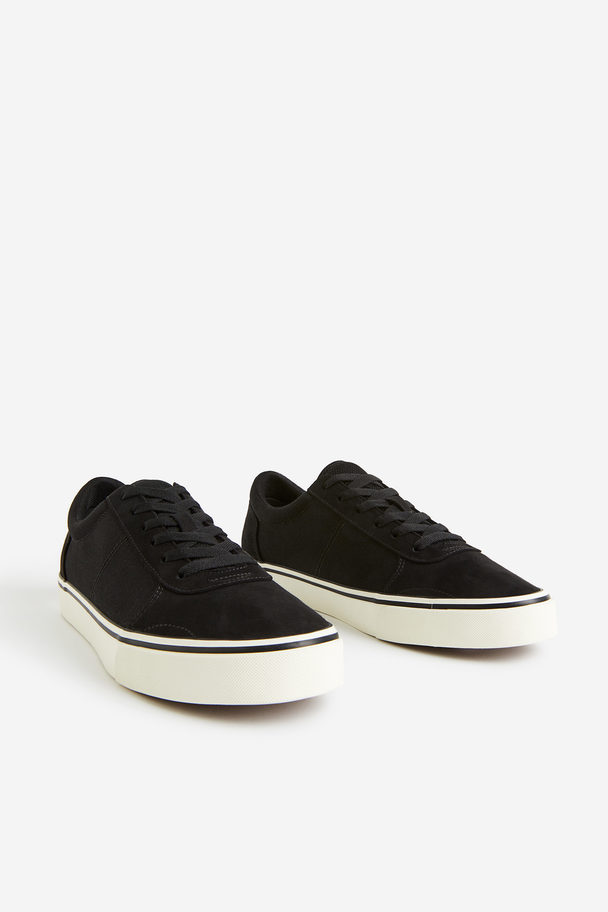 H&M Sneaker aus Canvas Schwarz