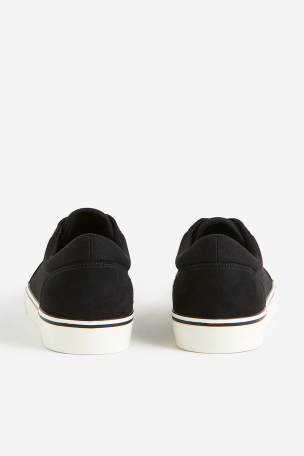 H&M Sneaker aus Canvas Schwarz