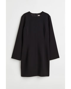 Short Long-sleeved Dress Black