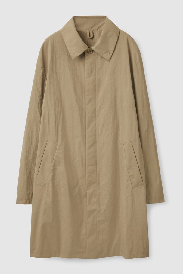 COS Single-breasted Car Coat Beige