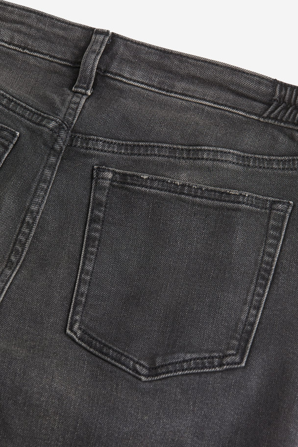 H&M MAMA Before & After Wide Low Jeans Ausgewaschenes Schwarz