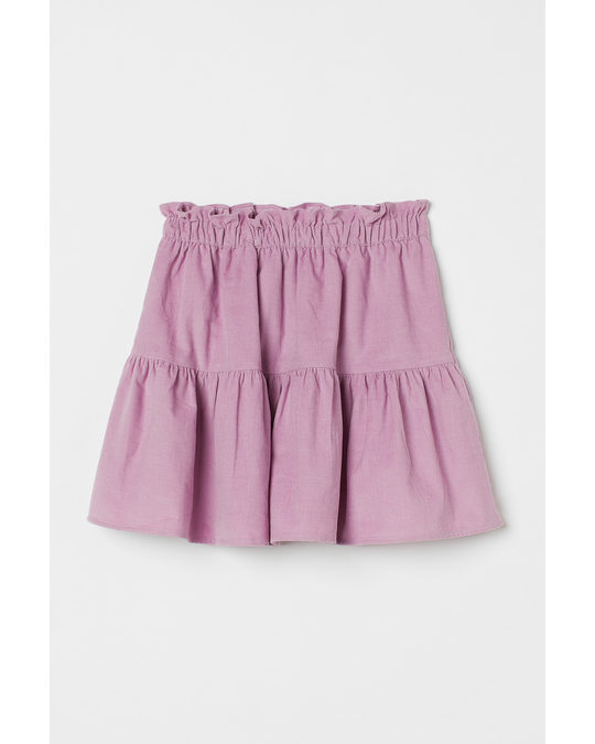 H&M Flared Skirt Lilac Pink