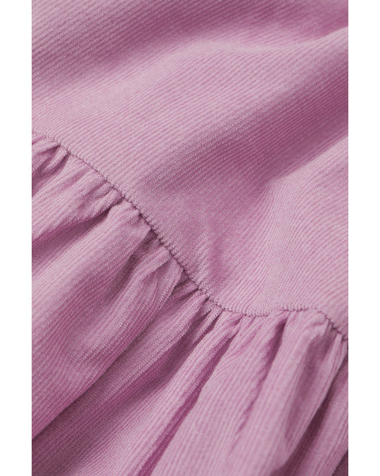 H&M Flared Skirt Lilac Pink