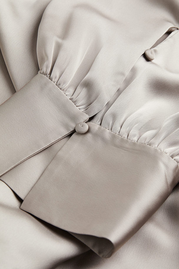 H&M Drawstring Dress Grey