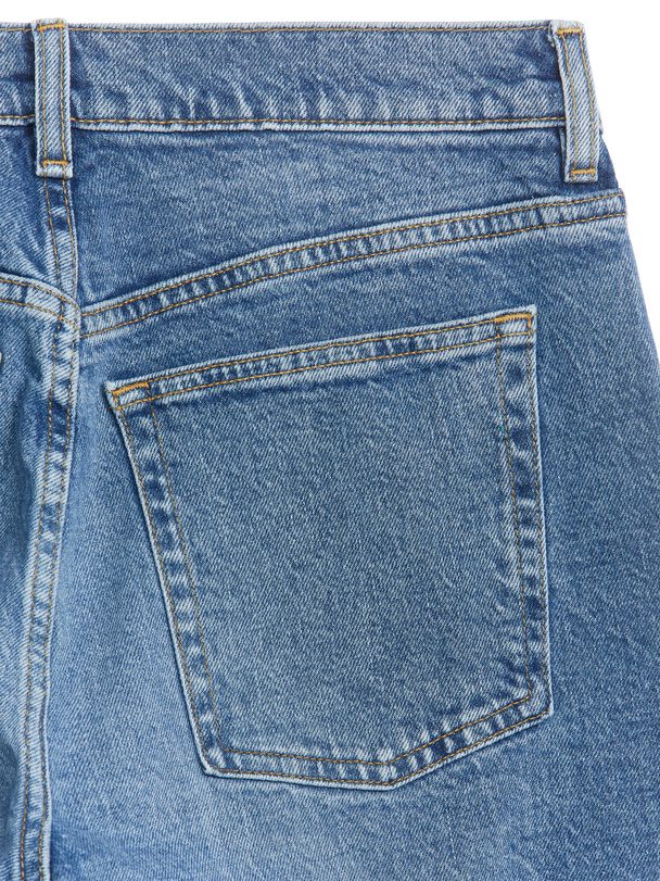 ARKET Dahlia Straight Stretch Jeans Medium Blue