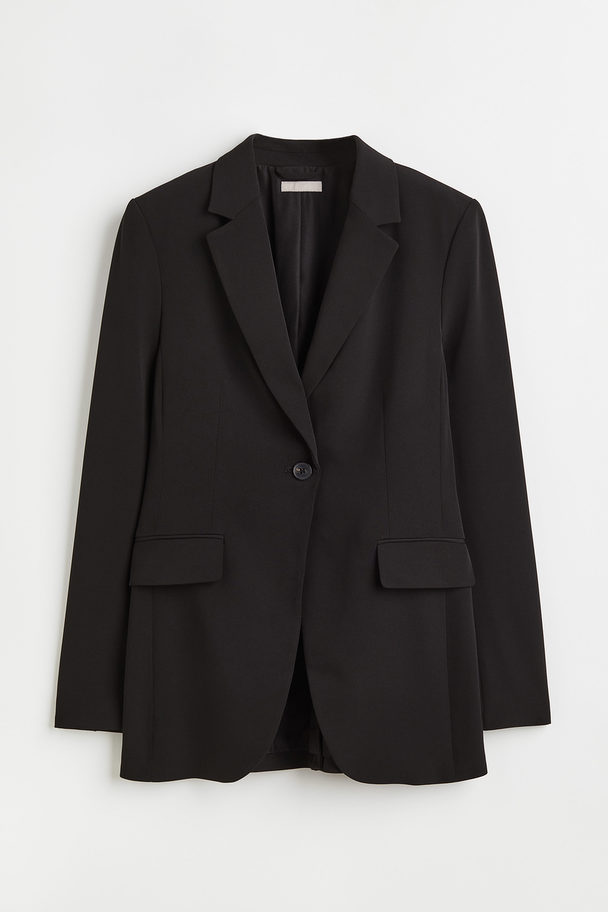 H&M Getailleerde Blazer Zwart