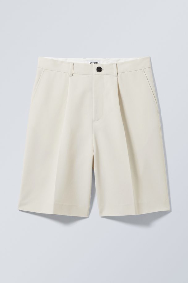 Weekday Uno Oversized Habitshorts Lys Sandfarve