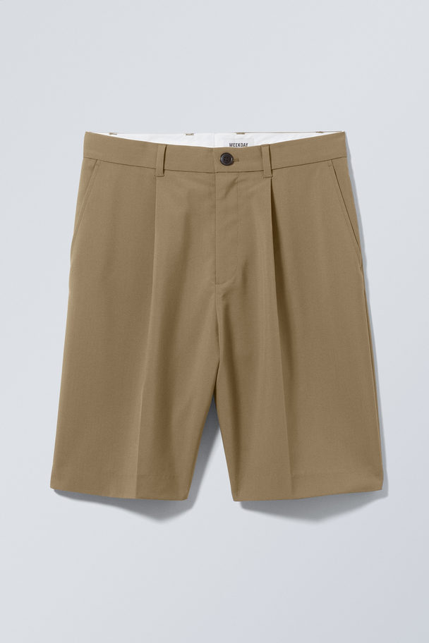 Weekday Oversized Dressade Shorts Uno Khaki
