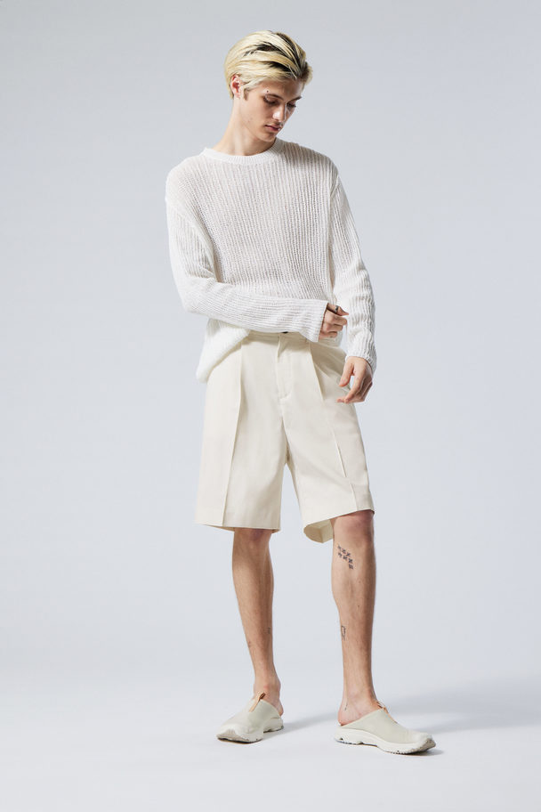 Weekday Uno Oversized Habitshorts Lys Sandfarve