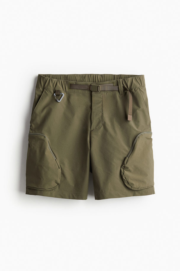 H&M Wasserabweisende Outdoor-Shorts Khakigrün