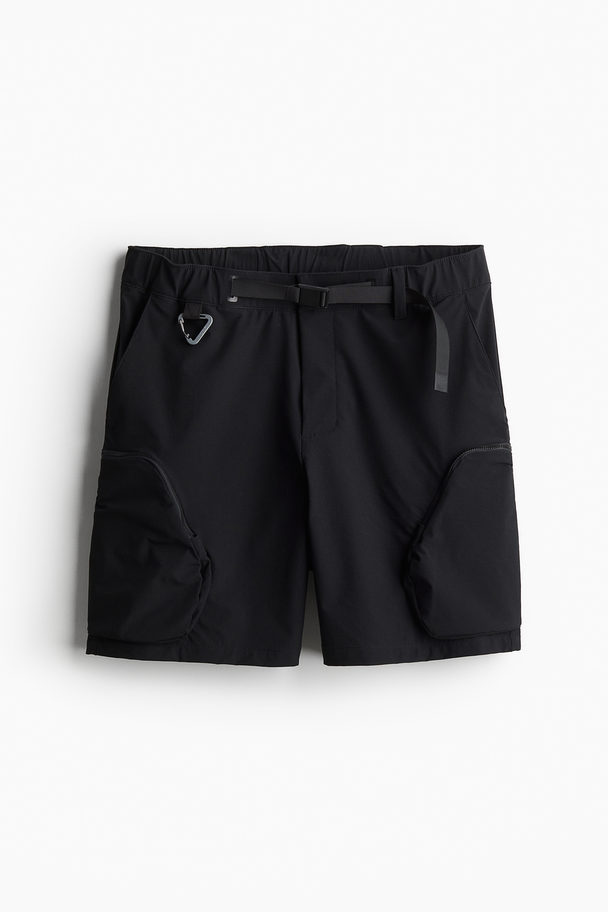 H&M Wasserabweisende Outdoor-Shorts Schwarz