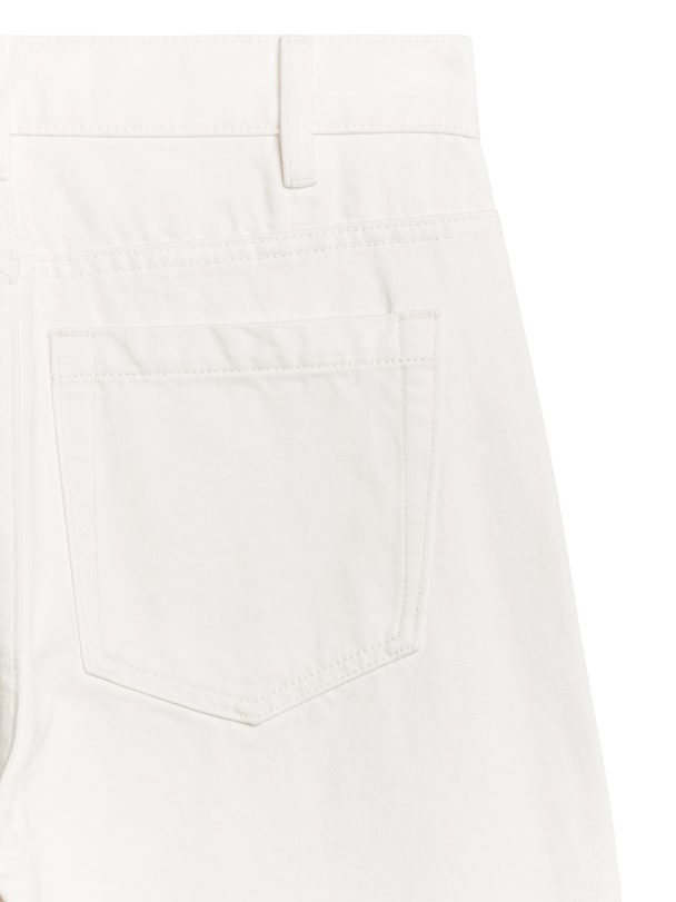 ARKET Lupine Højtaljede Jeans Med Svaj Hvid