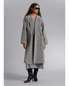 Belted Coat Grey Melange