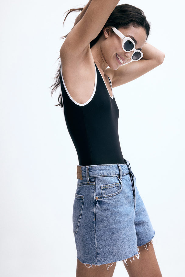 H&M Jeansshorts Denimblå