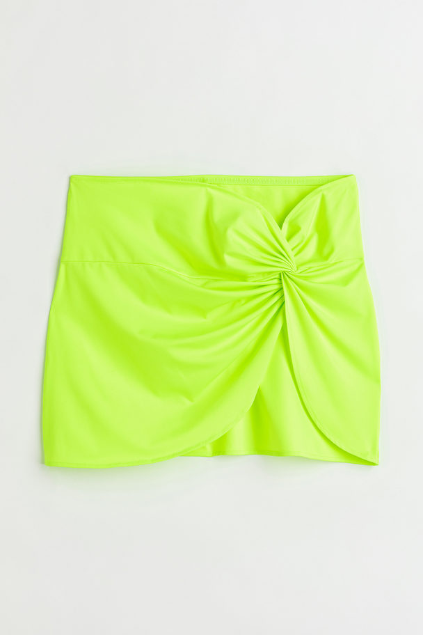 H&M Short Beach Skirt Neon Green
