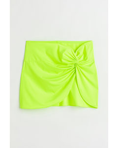 Short Beach Skirt Neon Green