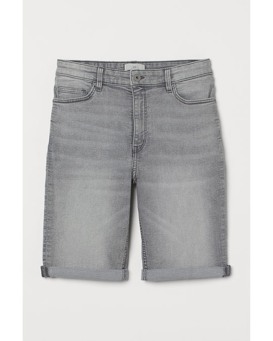 H&M Denim Shorts Light Grey