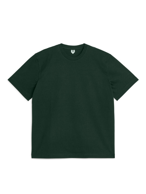 ARKET Heavyweight T-shirt Dark Green