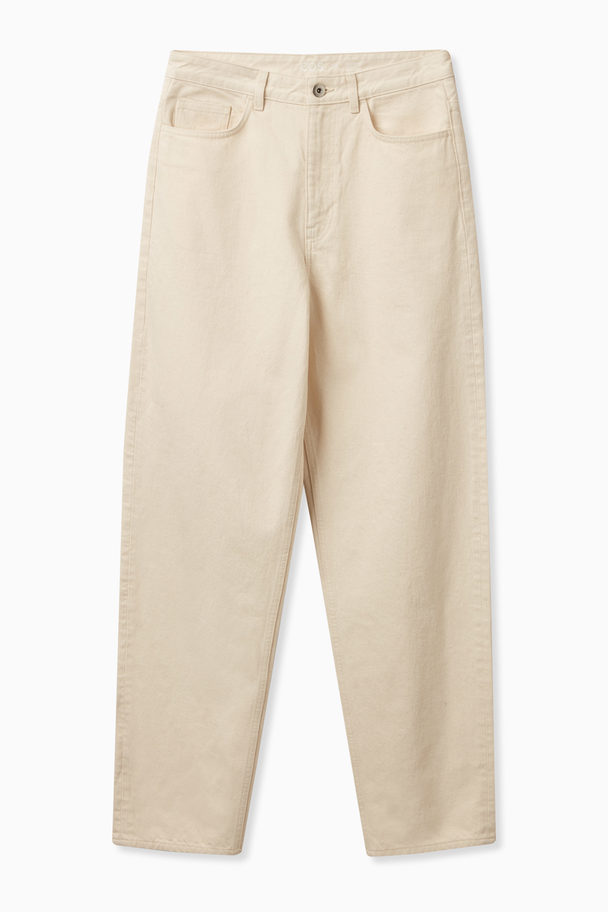 COS Tapered Full-length Jeans Off-white