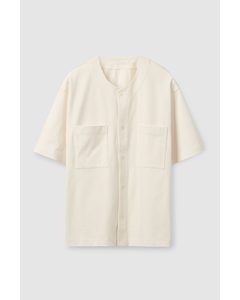 Relaxed-fit Baseball Shirt White