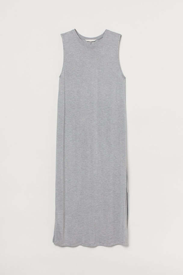 H&M Sleeveless Jersey Dress Grey Marl