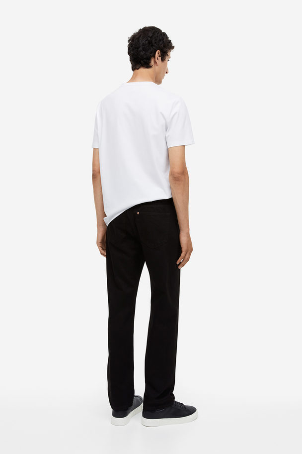 H&M Relaxed Jeans Schwarz