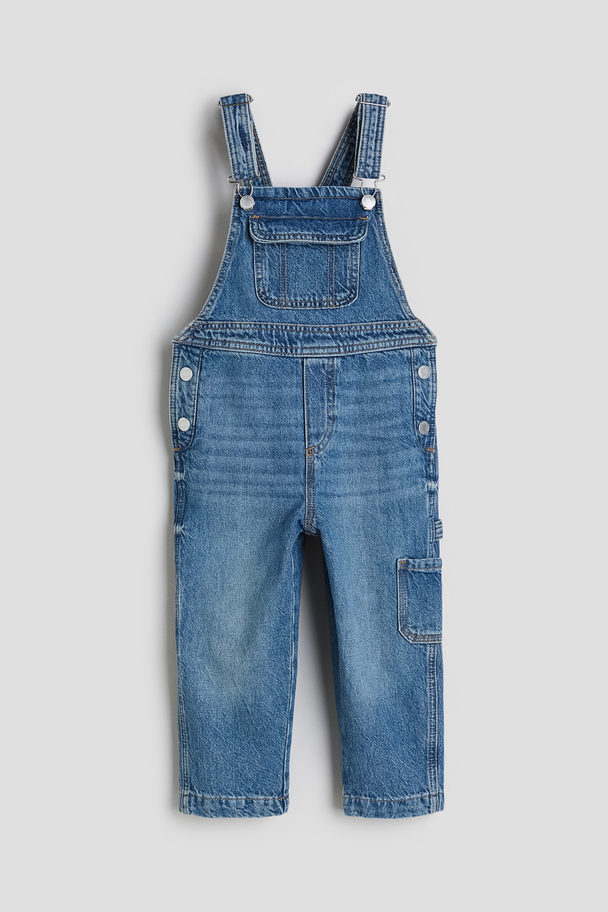 H&M Denim Dungarees Denim Blue