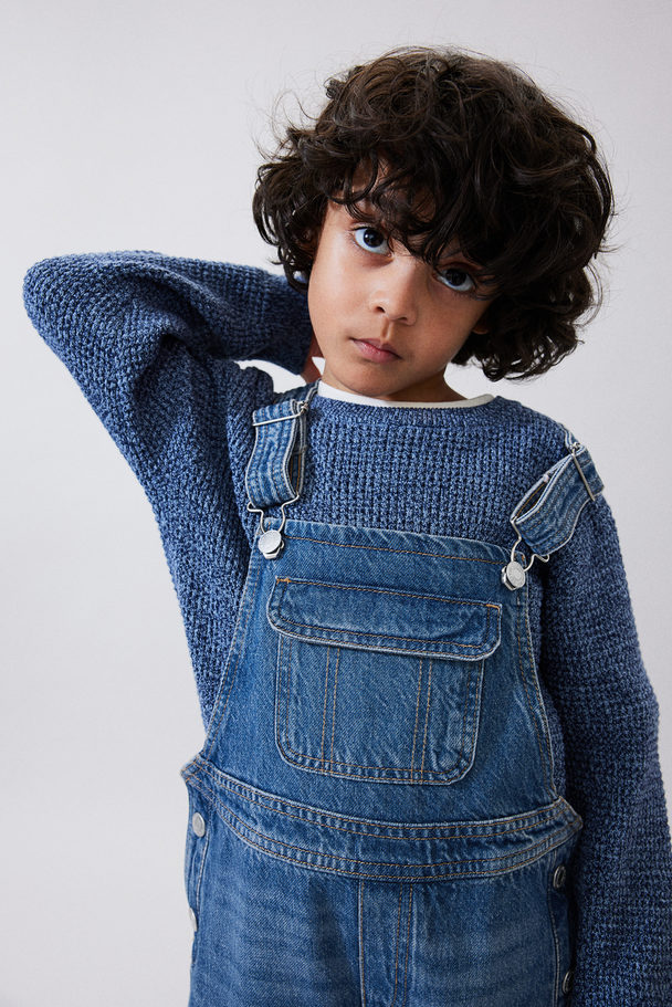 H&M Denim Dungarees Denim Blue