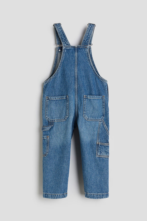 H&M Denim Dungarees Denim Blue