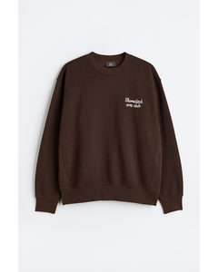 Oversized Fit Sweatshirt Brun/shoreditch