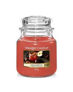 Yankee Candle Classic Medium Jar Apple And Sweet Fig 411g