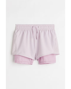 Drymove™ Double-layered Sports Shorts Light Pink