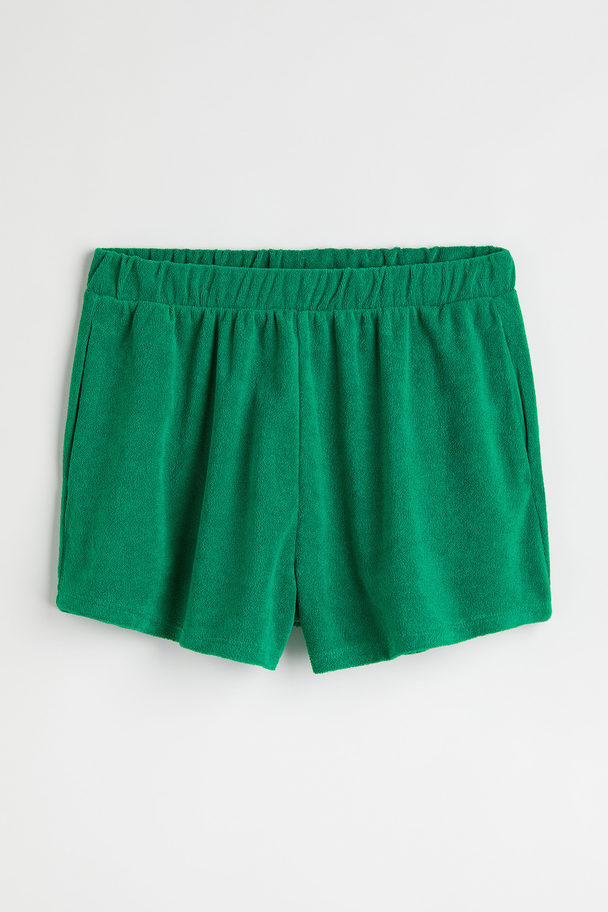 H&M Terry Shorts Green