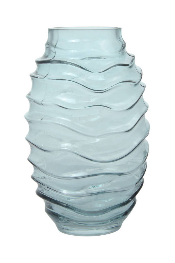 360Living Glass Vase Sidney 325 blue