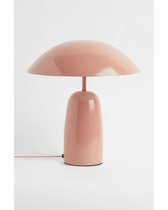 Metal Table Lamp Rust Pink
