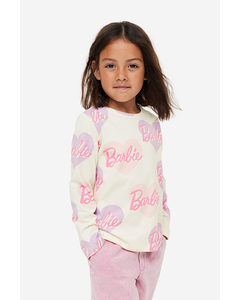 2-pack Long-sleeved Jersey Tops Pink/barbie