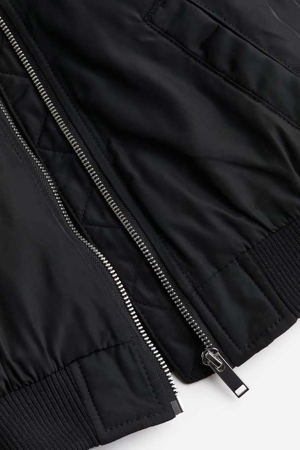 H&M Pilotenjacke Schwarz