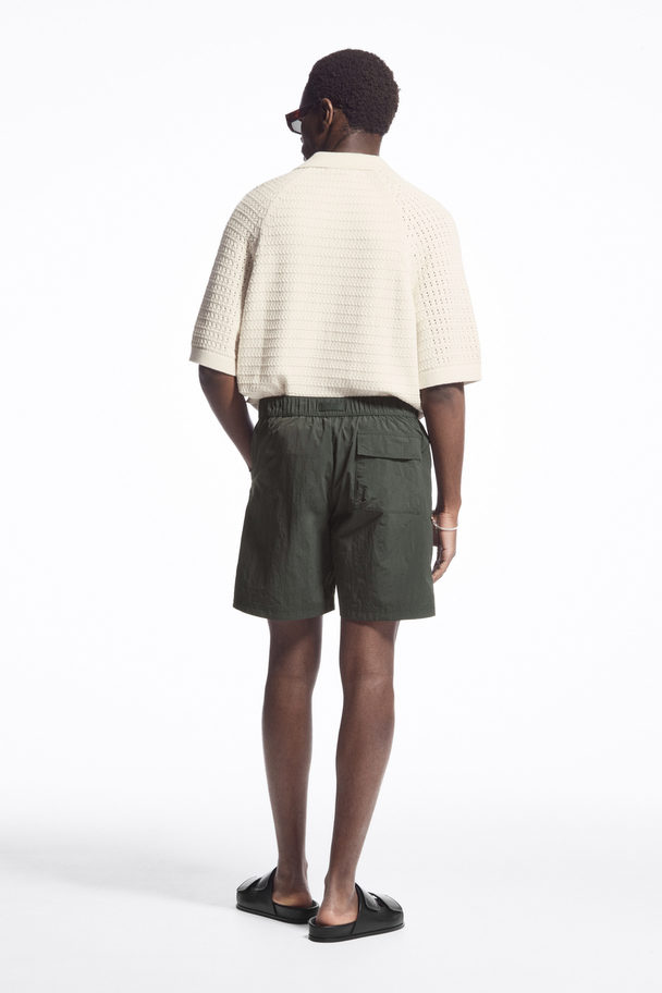 COS Utility Swim Shorts Dark Green