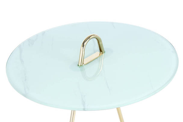 360Living Sidetable Pendulum 525 Gold / White