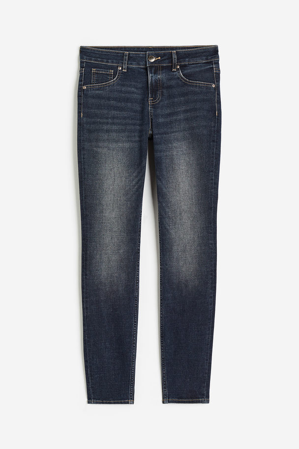 H&M Low Ankle Jeggings Donker Denimblauw