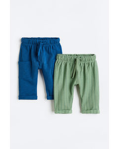 2-pack Sweatpants Blå/grønn