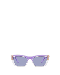 Dg6171 Transparent / Violet Glitter Solbriller