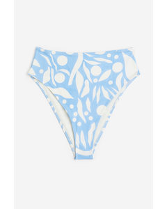 Brazilian Bikini Bottoms Light Blue/patterned