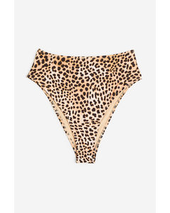 Bikinitrusser Brazilian Beige/leopardmønstret